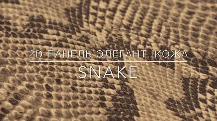 2D декоративная панель ЭЛЕГАНТ SNAKE | Кожа | Демо "ДВЕРИ ВОЗИМ"