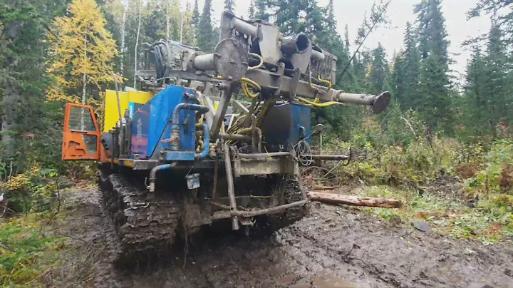 Буровая установка на базе трелевочника. УРБ 2Д3