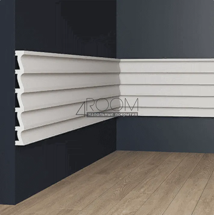 3D декоративная панель из дюрополимера Европласт New Art Deco 6.59.803-280, 240х25х2800мм (под покраску)-0