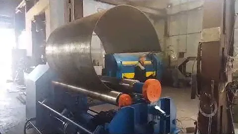 Четырехвалковые вальцы ВМПП, вальцовка листа 8мм